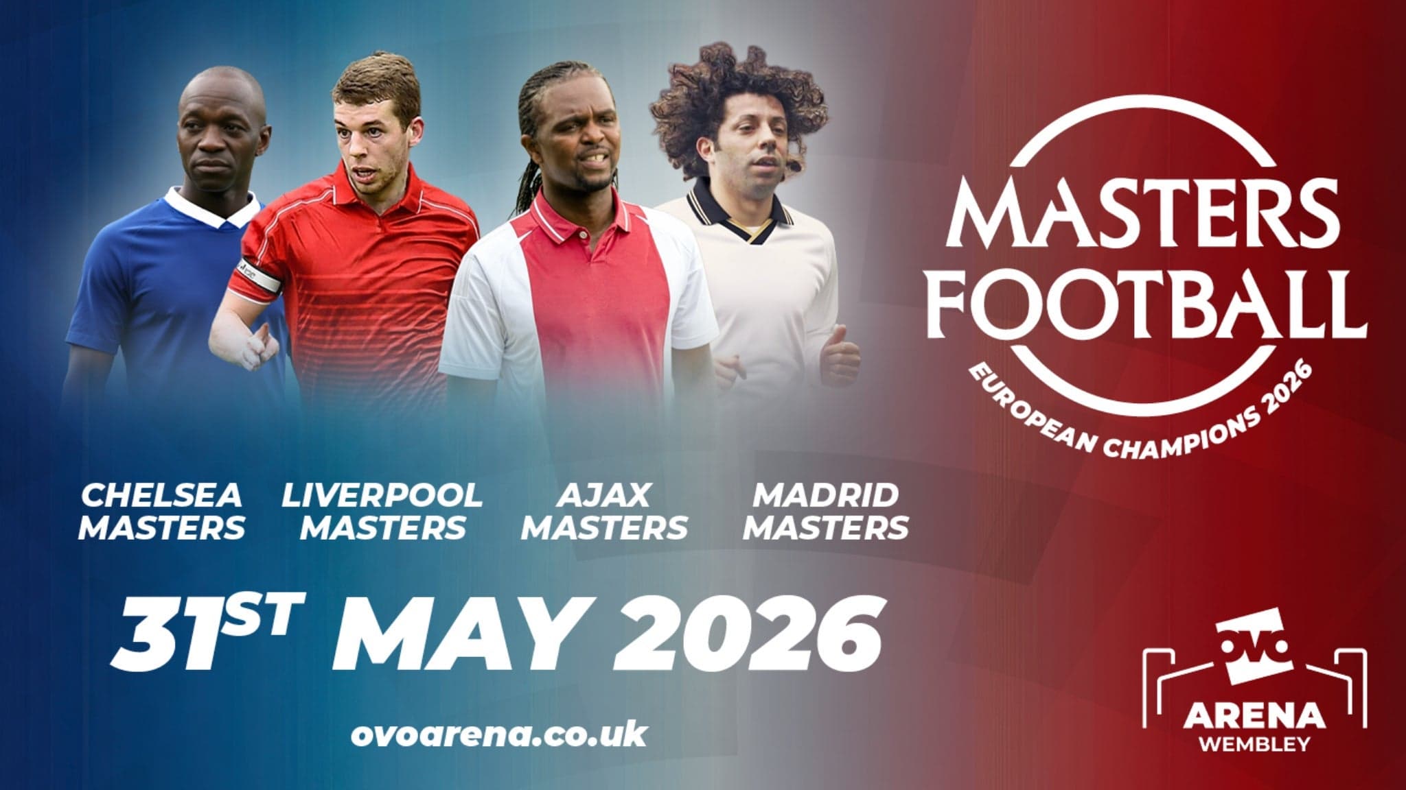 Masters Football European Champions 2026 - Venue Premium Tickets